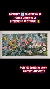 Panneau mural 3D Matériau : Ciment ou plâtre Décoration façade...