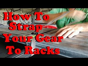 How To Strap Kayaks & Gear To A Roof Rack. how to tie down kayaks, securing kayaks to the vehicle