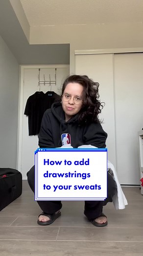 How to Add Drawstrings to Your Sweats: Sewing Tutorial