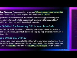 How to Successfully Use LDAPConnection on Secure Port 636 in Java