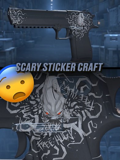 Scary Alien Sticker Craft for CS2 Skins