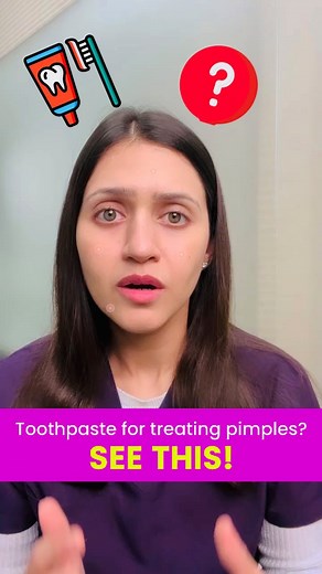 Dr. Jushya Bhatia Sarin | Have you ever used toothpaste to fix your pimple problems ? 😯 Yes it is an old hack, but the time has come to let it go🥲 Why? Because in... | Instagram
