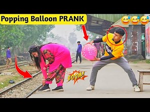 Popping Balloon Prank Video | Funny Balloon Prank | Funny Prank Videos...