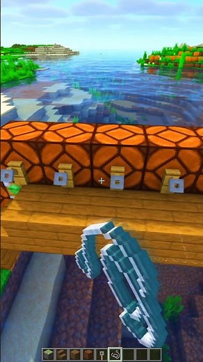 Automatic Bridge 🌉 Tutorial | Minecraft #minecraft #shorts