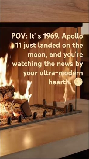 POV: It’s 1969 | Retro-Futuristic Fireplace | Space Age Luxury | 4K | 2H | No Music | #60s #slowed