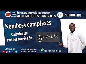 Maths Terminale #20 - Complex Numbers - nth roots of a complex number - Exercise 1