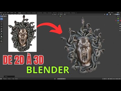 Créer un objet 3D à partir d'une image 2D en 3 Minutes sur Blender 4.5 | Tuto Simple pour Débutants