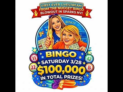 Bingo Nuts are Live from The Nugget Bingo Blowout in Nevada! $100,000 in total prizes!