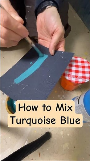 How to Mix Perfect Turquoise Blue from Muddy Acrylic Paint | Easy Color Fix
