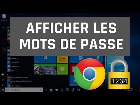 Comment afficher les mots de passe enregistres sur Google Chrome