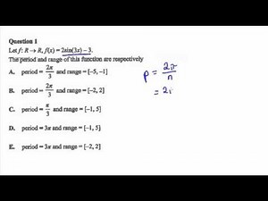 2015 VCAA Maths Methods Solutions Exam 2 Multiple Choice Q1