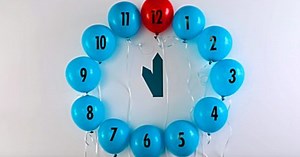 How To Make New Years Balloon Clock For The Holiday Season!