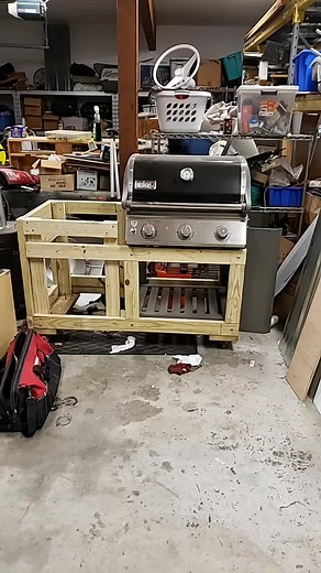 DIY Weber Grill Station for Home Outdoor BBQ