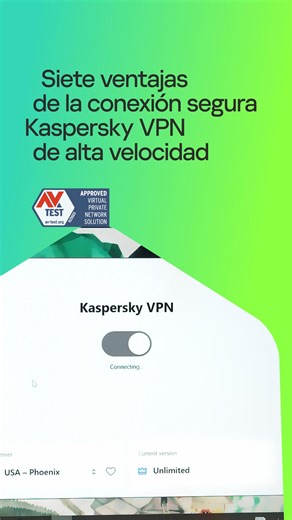 Una red privada virtual (VPN) es una extensión virtual de una red privada sobre una red pública como Internet. ¡Muy útil! Pero lo que de verdad debes saber sobre esta tecnología es que protege las conexiones entre tu dispositivo y el servidor para que nadie espíe los datos que intercambias (ni los altere). Ni tu proveedor de Internet podría hacerlo. Estos son 7 beneficios de las VPN de alta velocidad. #ciberseguridad #VPN #privacidad #seguridad #kaspersky | Kaspersky