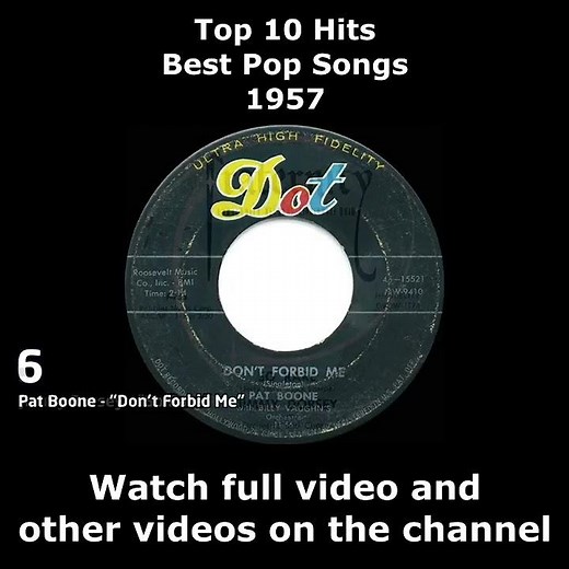 Top 10 Hits - Best Pop Songs - 1957