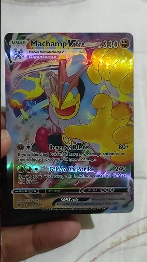 Opening 1edition Pokemon Card Machamp Vmax