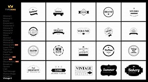 500组文字标题排版字幕动画Pr模板基本图形模板预览设mogrt文件