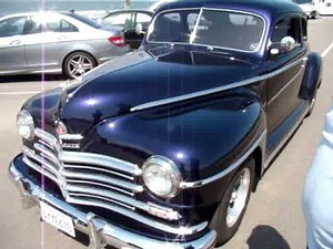 1948 Plymouth Deluxe Classic Car on the 101 Highway in Del Mar