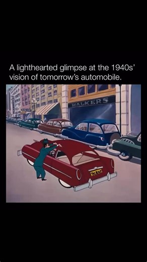 Explaining Cartoons | In the 1940s, animators imagined what the “car of the future” might look like—and the results are endlessly entertaining. From bubble-style... | Instagram