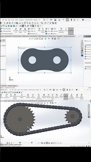 Model & Assemble a Chain Drive in SolidWorks!