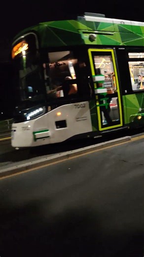 Melbourne's new Alstom G Class tram testing in the CBD