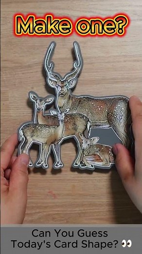 Can You Guess Today's Card Shape? 👀 04 | DIY Card Making & Cricut Tutorial | Cards in Any Shape