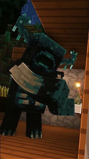 WARDEN ATTACK TO MY HOME! - Minecraft #shorts