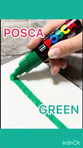 #asmr drowing painter (POSCA#3 /GREEN ] short ver. (@asmrpainter-g9q)