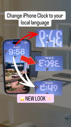 iPhone - Change Lock Screen Clock Language #iphonetips