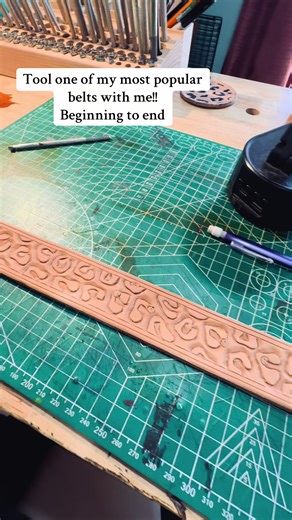 Tooling a Custom Leopard Print Belt from Start to Finish