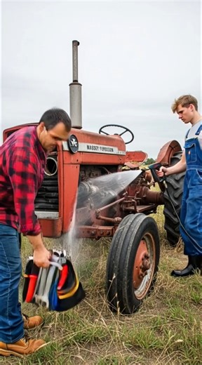 From a 1970 Massey Ferguson tractor abandoned in the middle of a field, covered in rust and oil stains… to a beautifully restored classic machine that looks brand new again ❤️🚜 Every step reflects dedication, skill, and true passion for restoring agricultural machinery. Watch the full timelapse transformation from day one until it’s ready to work the fields once more! #MasseyFerguson #TractorRestoration #ClassicTractor #1970Tractor #FarmMachinery #RestorationProject #TimelapseBuild #FromRustToR