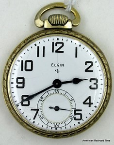 Vintage 1947 Elgin Pocket Watch, 10k Gold Rolled Plate Case - Etsy