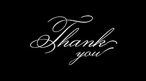 Download Thank You animated, celebration, wishes, events, message, appreciation. thank you text animation. Handwritten in white and black background and green screen for free
