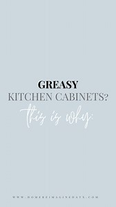 13K views · 120 reactions | Noticing greasy kitchen cabinets? You...