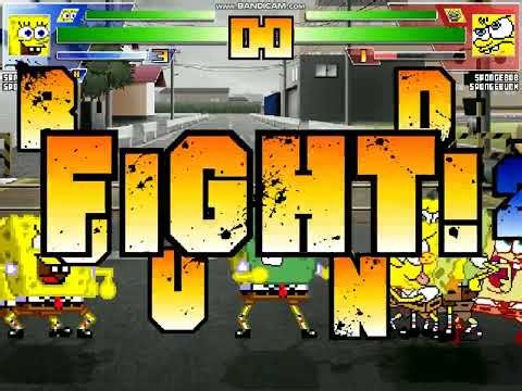STP Mugen #195: Spongebob Versions Party 4v4 (Part 2) (Happy 64th Birthday from Tom Kenny!)