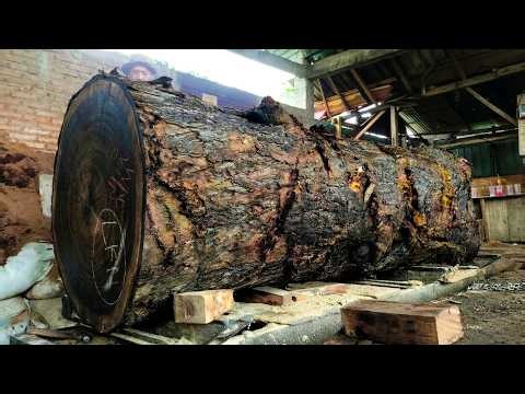 MONSTER LOG!! The Most Dangerous Wood I’ve Ever Cut in an American Sawmill