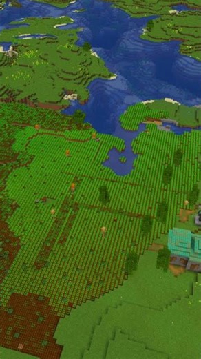 Building Scarecrows in my Carrot Field #shorts #minecraft