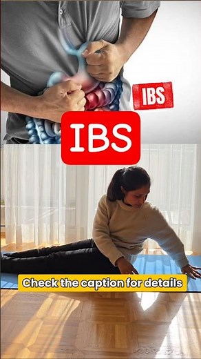 Easy home-practice for IBS #ibs #ibsrelief #yoga #exercise