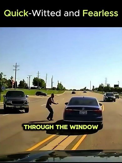 He Dives Into a Moving Car to Save an Unconscious Driver!