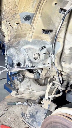 Crash Damage on BMW: Impossible to Pull Out with Tools