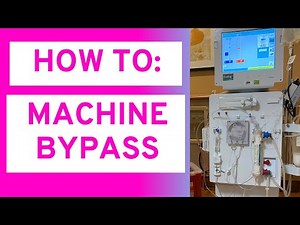 DIALYSIS: HOW TO PUT MACHINE IN BYPASS FOR BATHROOM BREAK by Nurse Lindsey. REAL DIALSYIS MACHINE