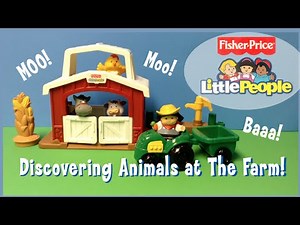 Fisher-Price Little People DISCOVERING ANIMALS AT THE FARM farming Set