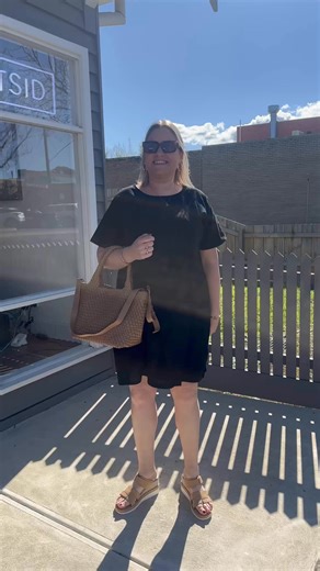 The Kate Dress is the perfect throw-on-and-go piece! Effortless, breathable, and ideal for the warmer days ahead. 🌞Georgia is a size 16 and wears the 12/14 for a comfortable, easy fit. https://tsidclothing.com/products/kate-dress-black?_pos=1&_sid=85a0a73e0&_ss=r | TSID Clothing