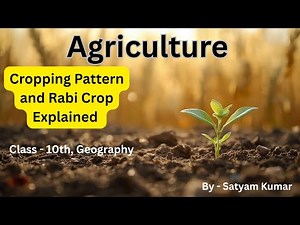 Cropping Pattern & Rabi Crops Explained | Class 10 Geography | NCERT Agriculture Chapter