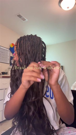 How to Braid Hair: Knotless Braids   New Curl Pattern (Next Day Results)