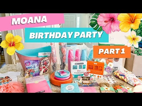Moana Themed Birthday Party - Part 1 | Moana 2nd Birthday | Moana Party Decor | Birthday Party Prep