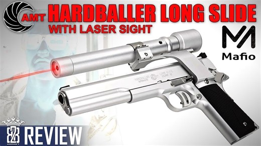 【转载】终结者1中 AMT Hardballer .45口径 长滑套 带激光瞄准器 1911 玩具 评测