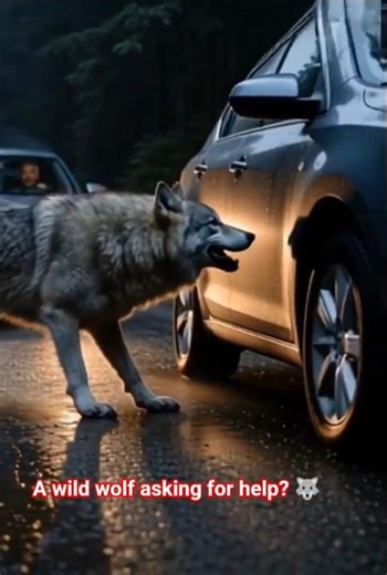 The Moment This Wolf Trusted a Human... #trending #wolf #faithinhumanity #viral