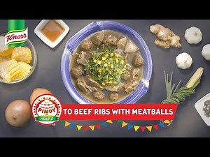 Beef Ribs with Meatballs Recipe Bit | Funlasang Pinoy 2018