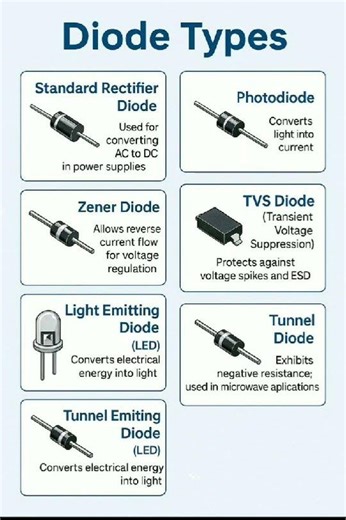 Types of Diode #trending #shorts #circuits #experiments #diode #education #tech